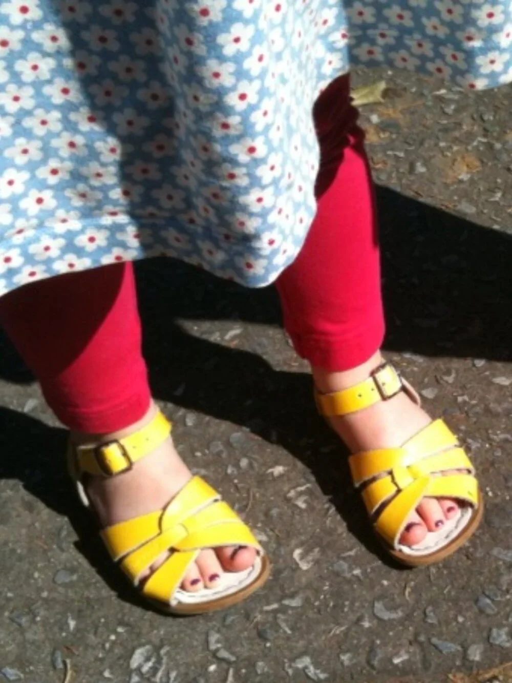 NWT Salt Water Baby/Toddler Girl Yellow Leather Sandal Size 7